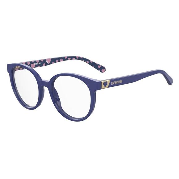 Love Moschino Round Blue Frames MOL584 Women Blue